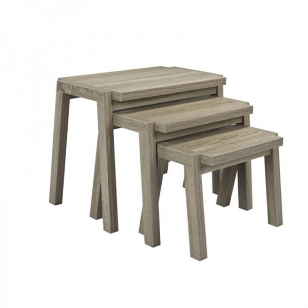 NESTING TABLES DARK TAUPE